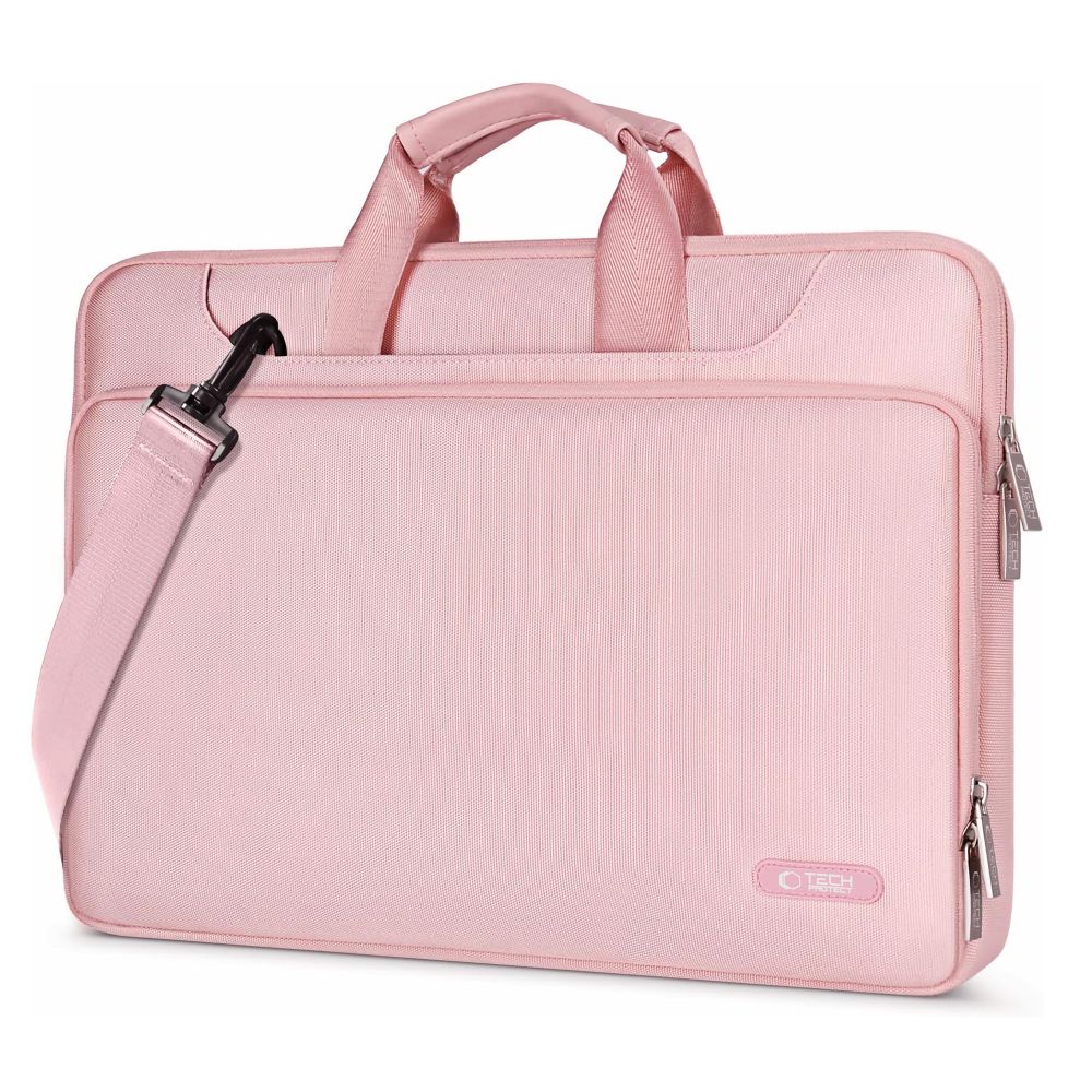 Сумка для ноутбука Tech-Protect Pocket 15-16\", розовая