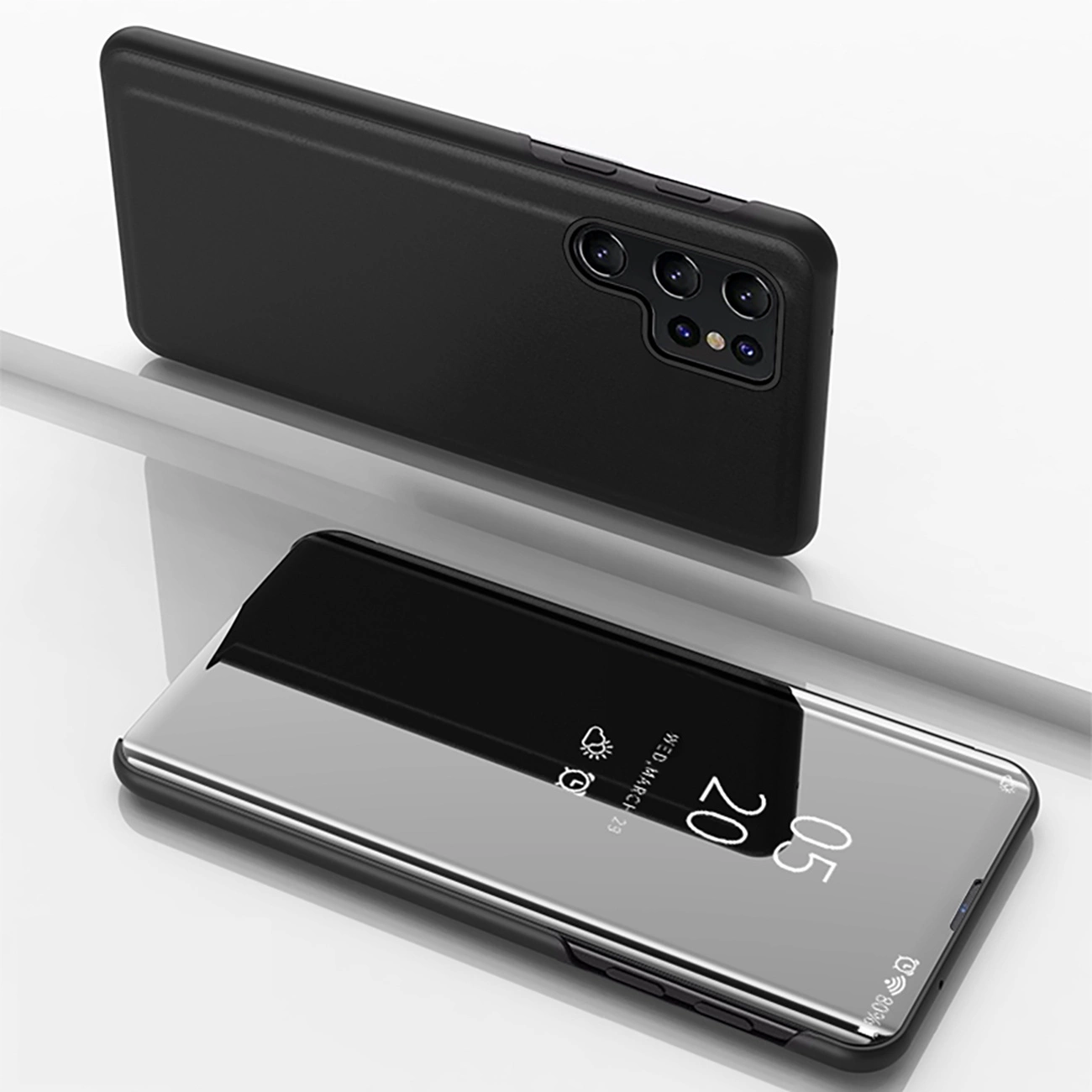 Samsung Galaxy A56 ( SM-A566B / DS ) Clear View Case Cover, Black