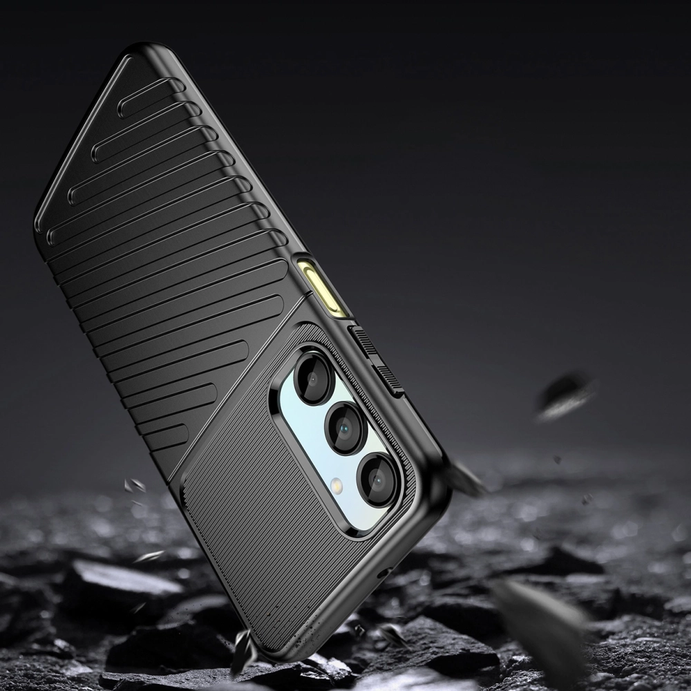 Thunder Case for Samsung Galaxy A56 / A36 Armored Silicone Cover, Black