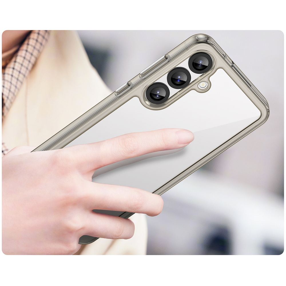 Outer Space Case for Samsung Galaxy A36, Semi-Transparent Black