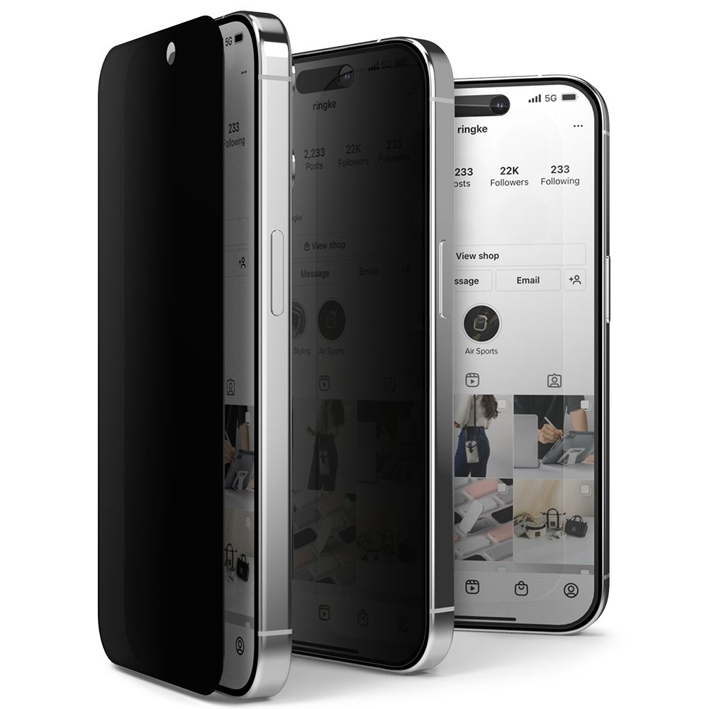 Ringke Tempered Glass Privacy Glass for iPhone 15 Pro Max
