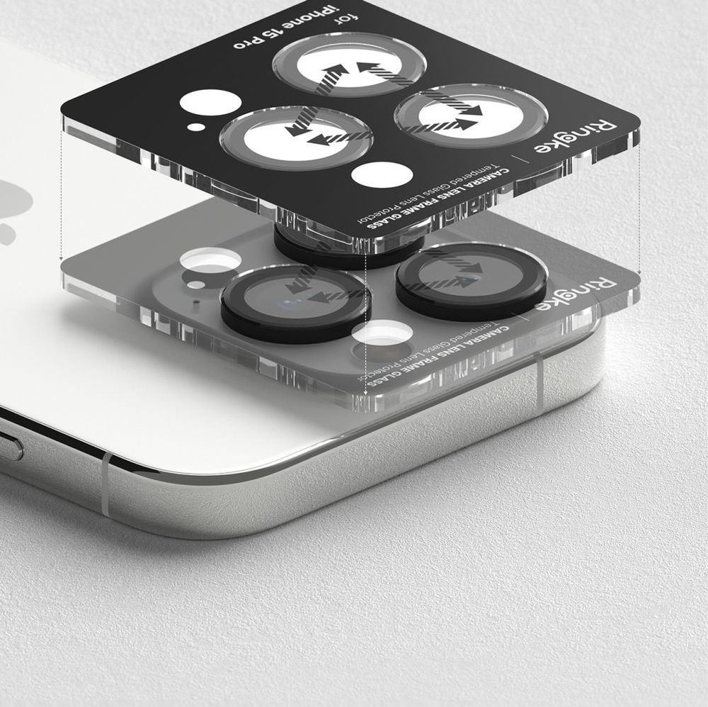 Ringke Camera Frame Protector for iPhone 15 Pro Max - Black