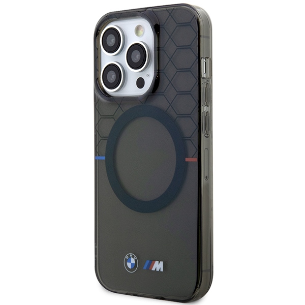 BMW Pattern MagSafe case for iPhone 15 Pro Max - gray