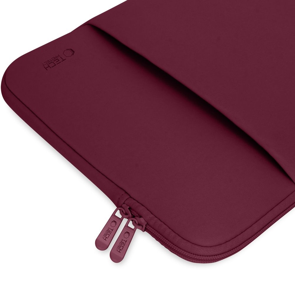 Tech-Protect Neoprene 14\" Laptop Case, Burgundy