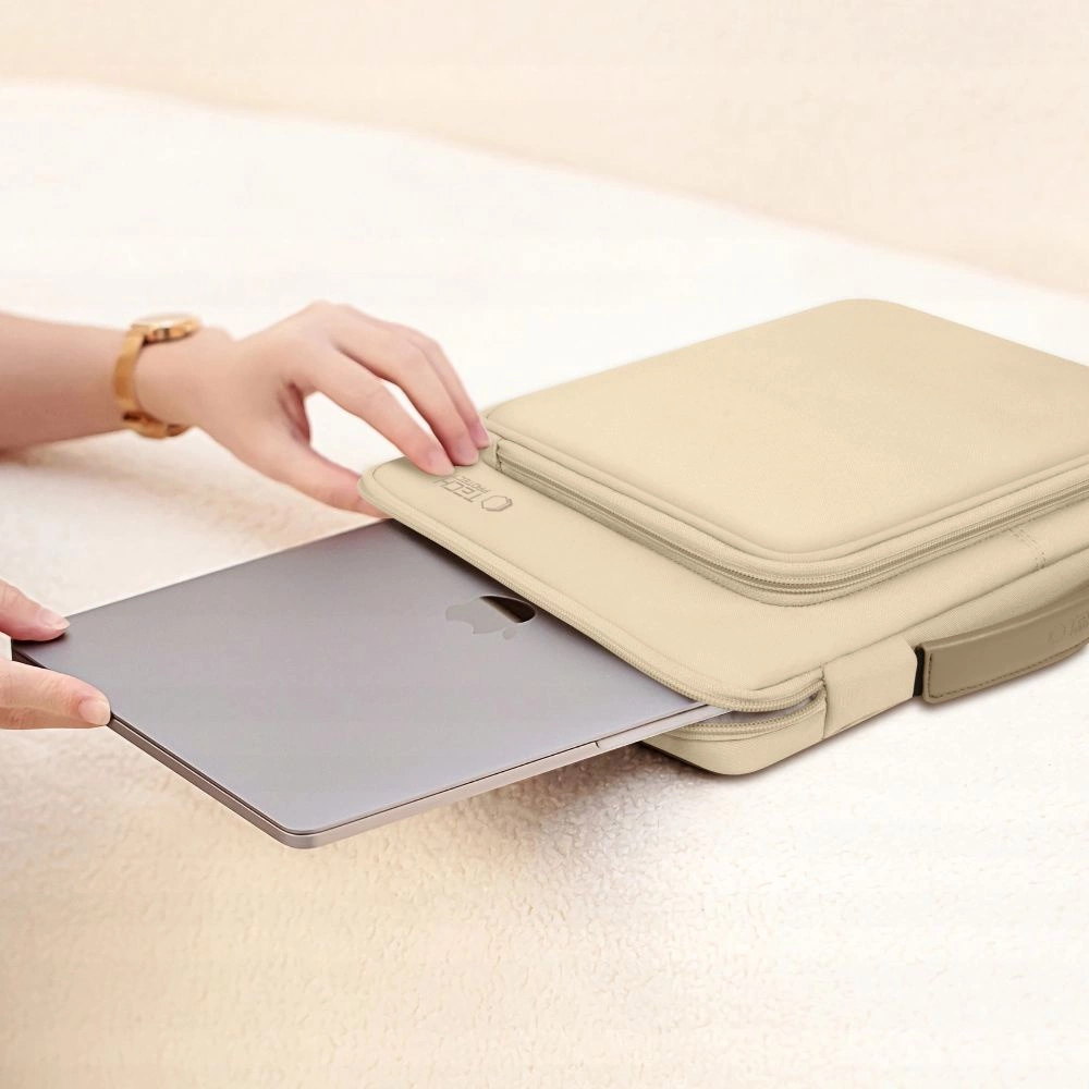 Сумка для ноутбука Tech-Protect Basic Bag 13-14\", бежевая