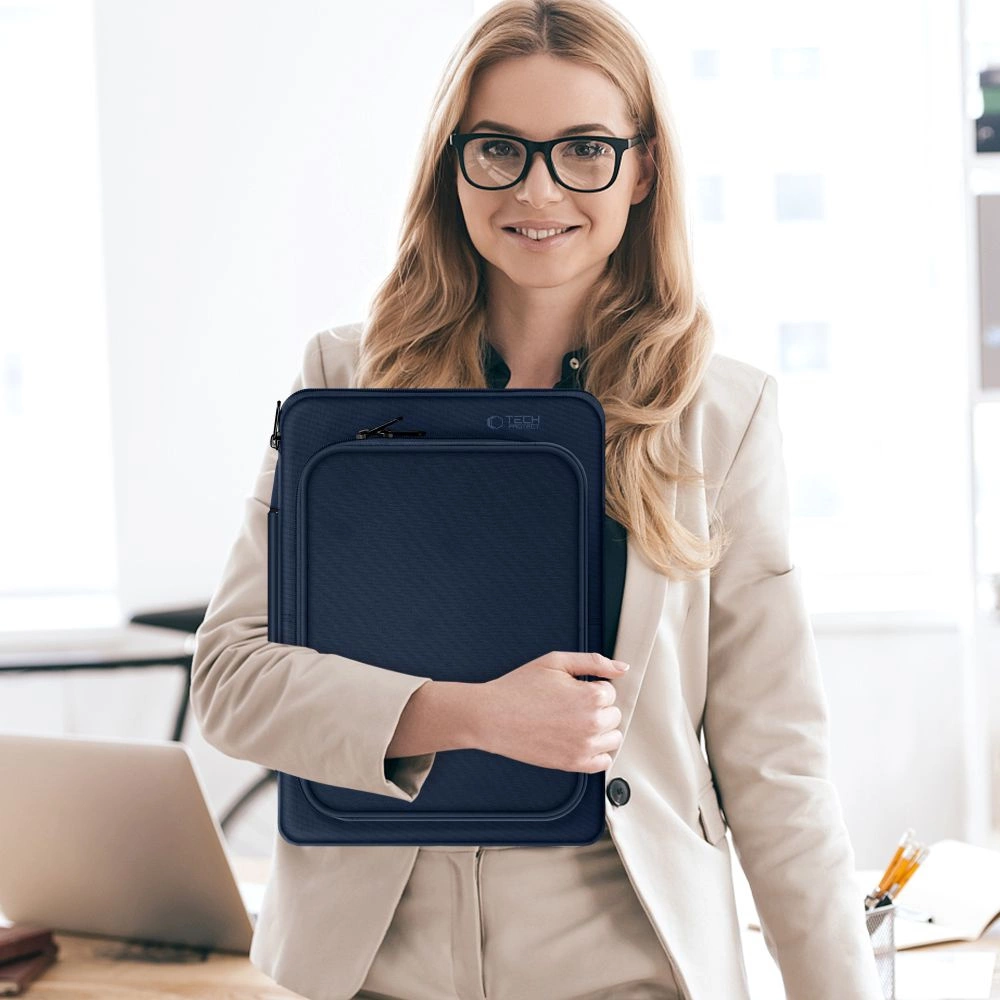 Tech-Protect Basic Bag for 13-14\" Laptop, Blue