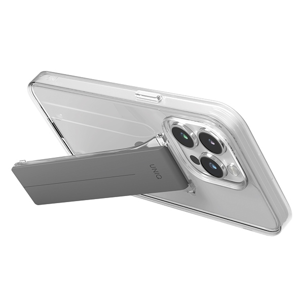 Uniq case Heldro Mount with Stand iPhone 15 Pro Max 6.7\\\" transparent/lucent clear