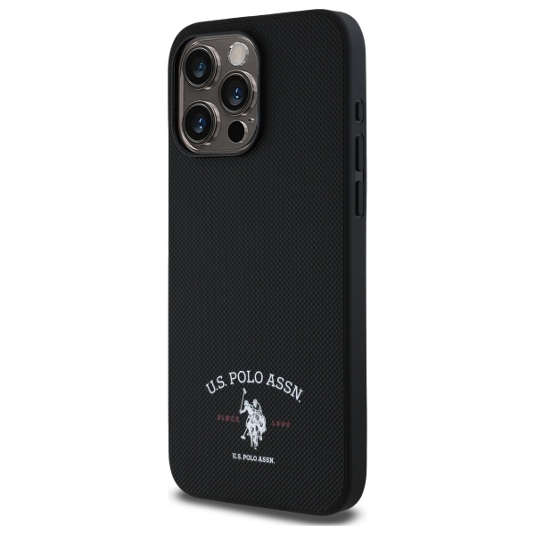 US Polo USHCP15XPARK iPhone 15 Pro Max 6,7\\\" melns/ melns Apdrukāts DH logotips | 6.7\\\" black/black Printed Logo