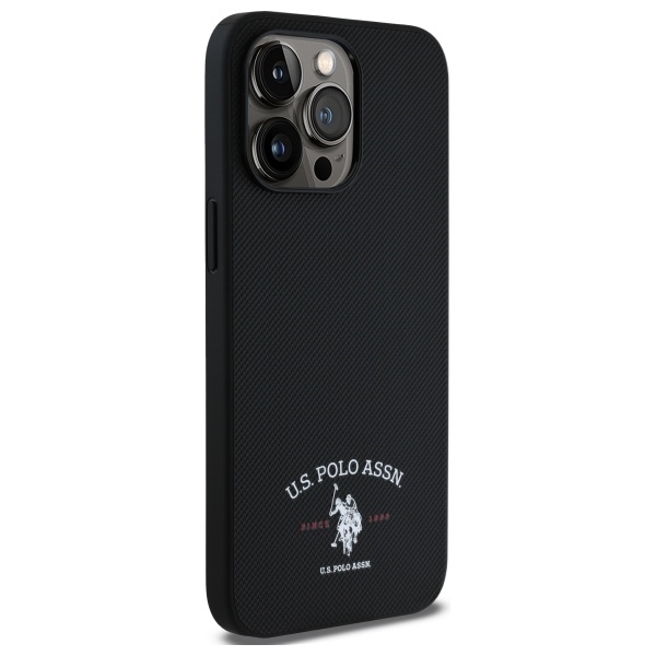 US Polo USHCP15XPARK iPhone 15 Pro Max 6,7\\\" melns/ melns Apdrukāts DH logotips | 6.7\\\" black/black Printed Logo