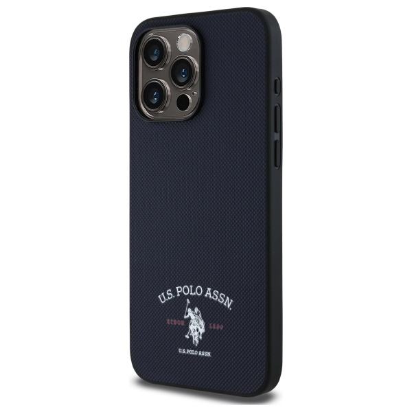 US Polo USHCP15XPARV iPhone 15 Pro Max 6.7\\\" Navy Printed DH Logo