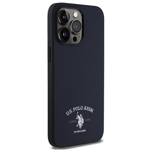 US Polo USHCP15XPARV iPhone 15 Pro Max 6.7\\\" Navy Printed DH Logo