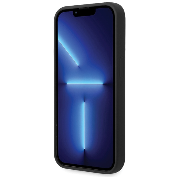BMW iPhone 15 Pro Max Case Silicone Metal Logo, Black