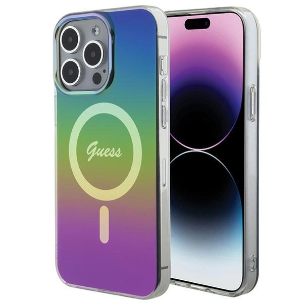 Guess IML Iridescent MagSafe case for iPhone 15 Pro Max 6.7\" - multicolor