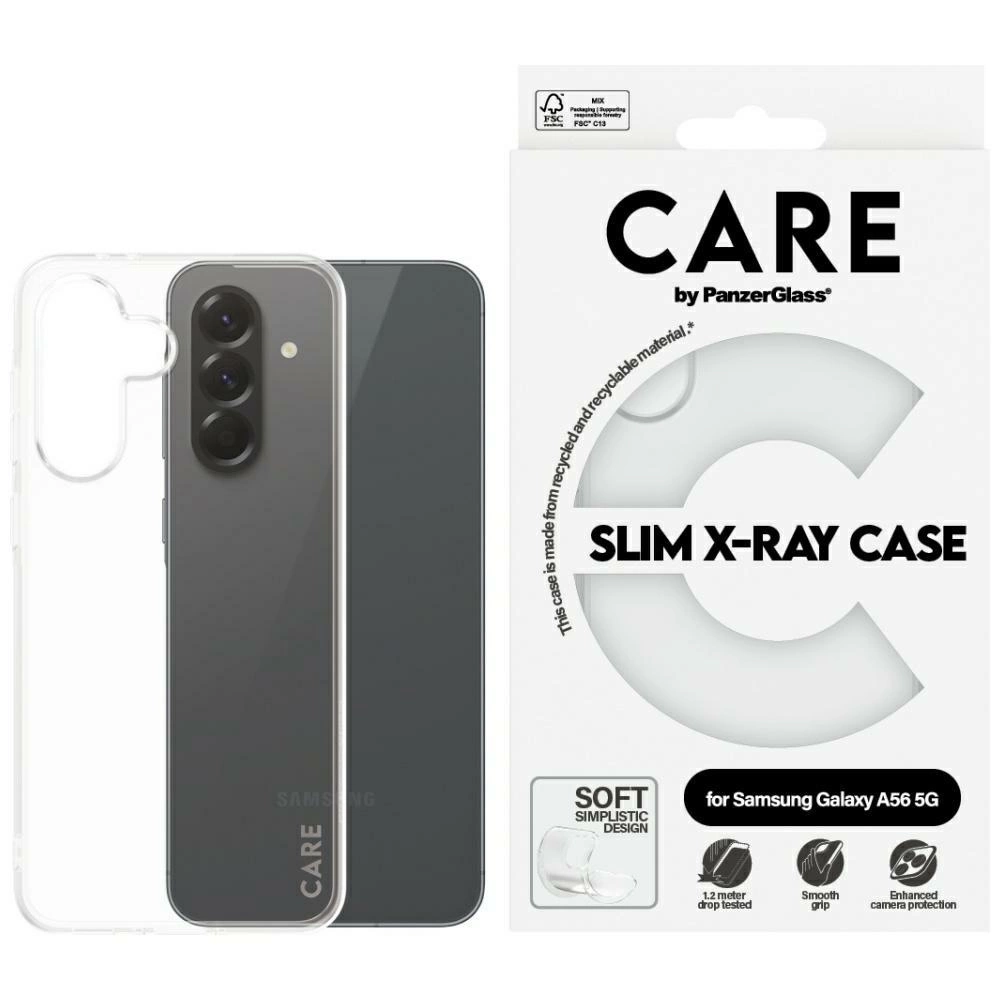 CARE by PanzerGlass Fashion X-Ray Case for Samsung Galaxy A56 5G - Transparent