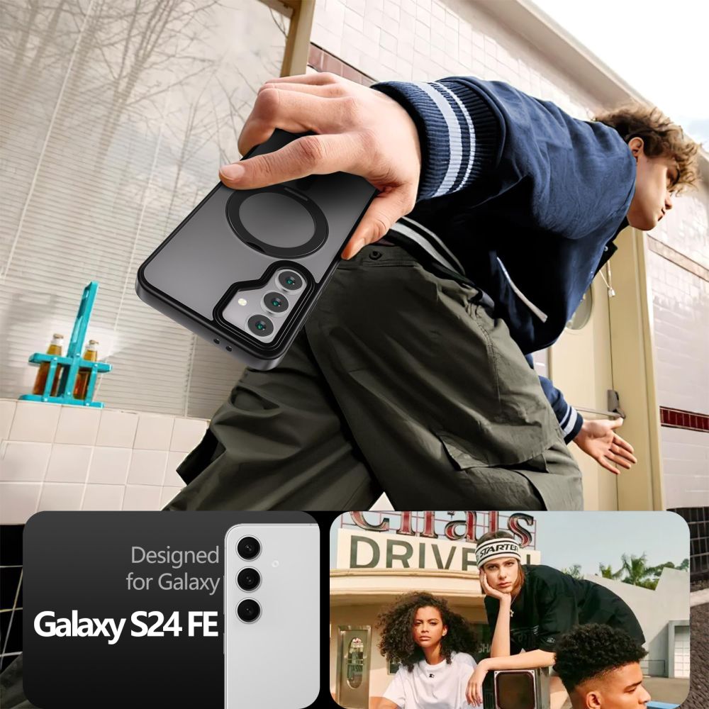 Tech-Protect MagRing MagSafe case for Samsung Galaxy S24 FE - black
