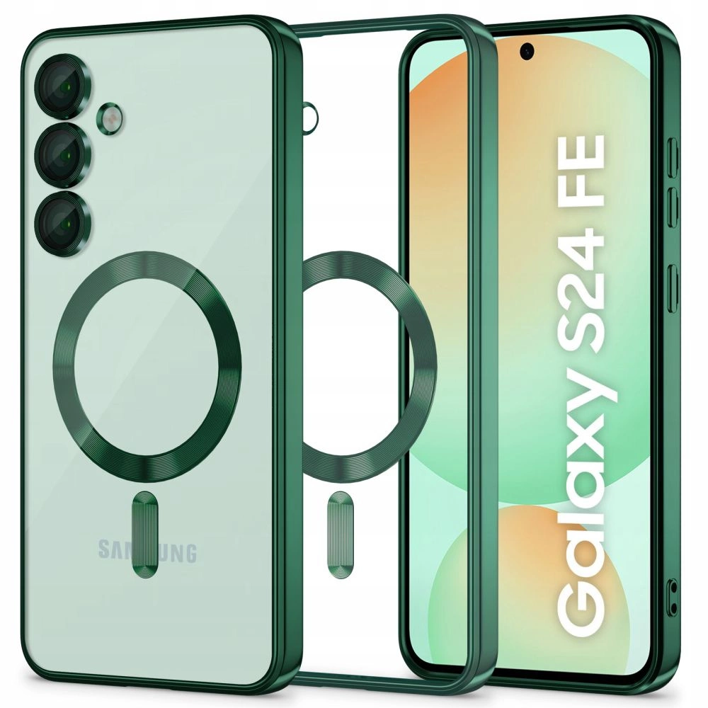 Tech-Protect MagFlex MagSafe case for Samsung Galaxy S24 FE - green