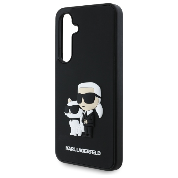 Чехол Karl Lagerfeld для Samsung Galaxy S24 FE 3D Rubber Karl&Choupette, черный