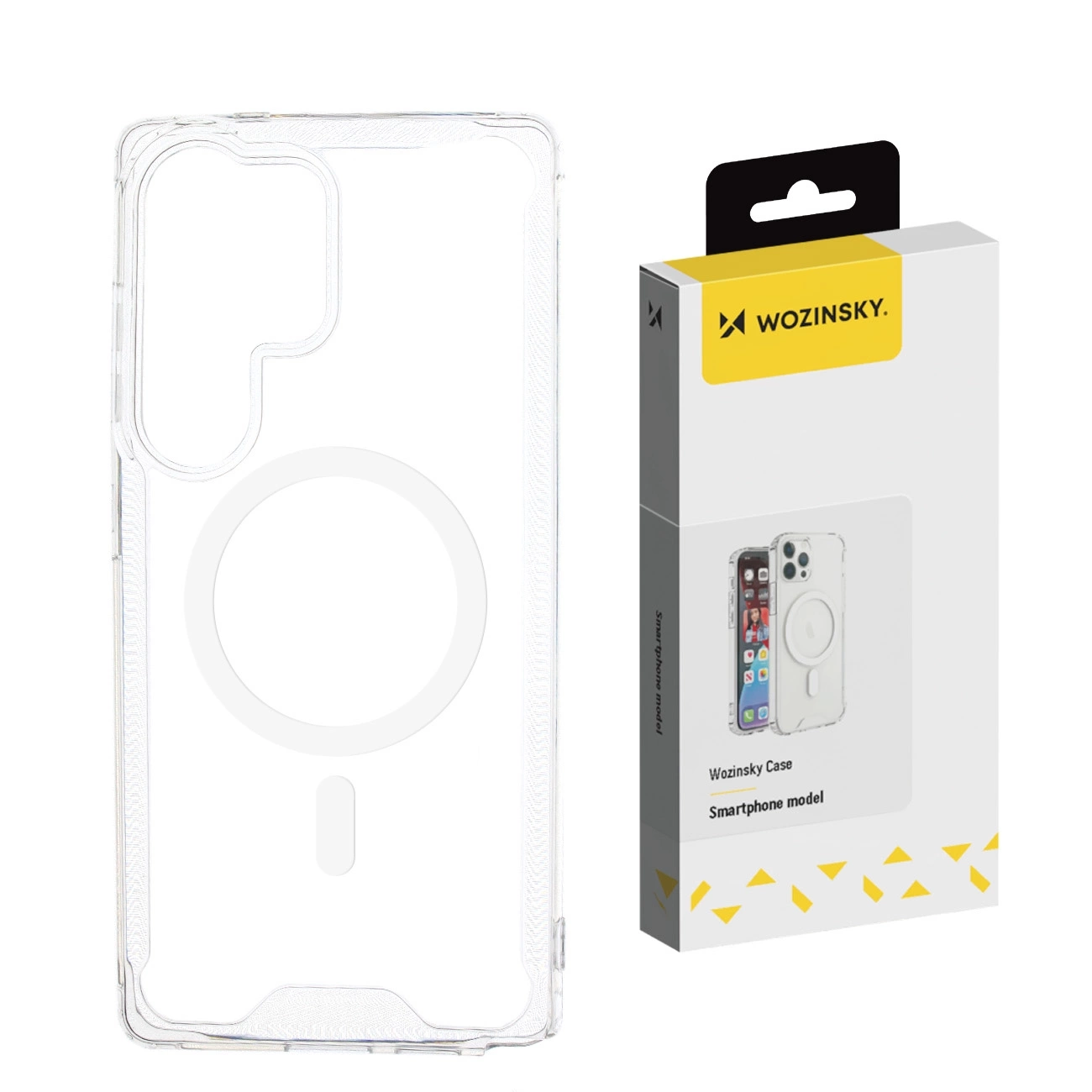 Wozinsky Clear Corner Case MagSafe case for Samsung Galaxy S24 FE - transparent