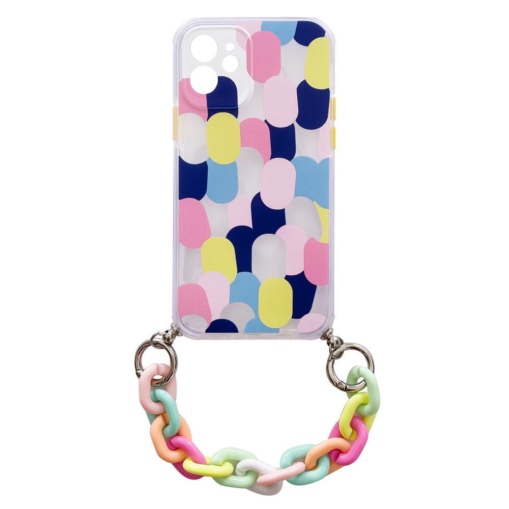 Color Chain Case gel flexible elastic case cover with a chain pendant Samsung Galaxy S20 FE 5G multicolour (1)