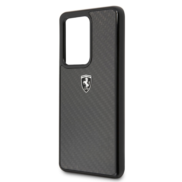 Ferrari Samsung Galaxy S20 Ultra Case Carbon Heritage, Black