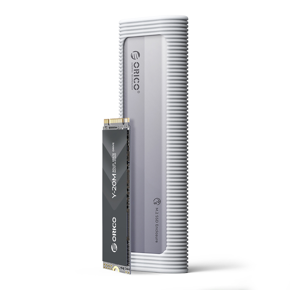 Orico AXM2-G2-V1 M.2 NVMe External Drive Case, Gray