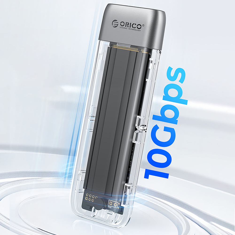 Orico TXM2-C3 M.2 NVMe SSD External Enclosure USB-C 10Gb/s, Gray