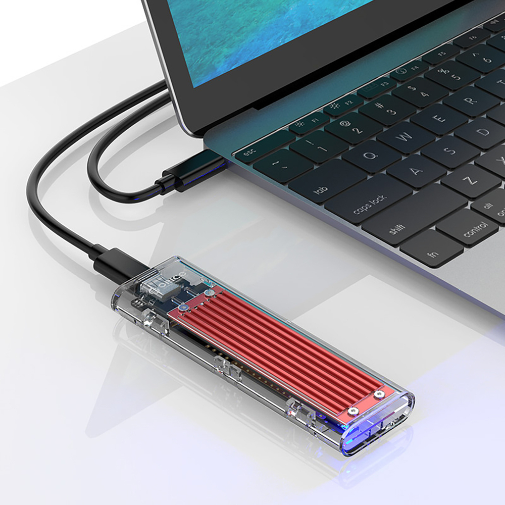 Orico TCM2-C3 M.2 NVME to USB-C 10Gb/s SSD Enclosure, Red