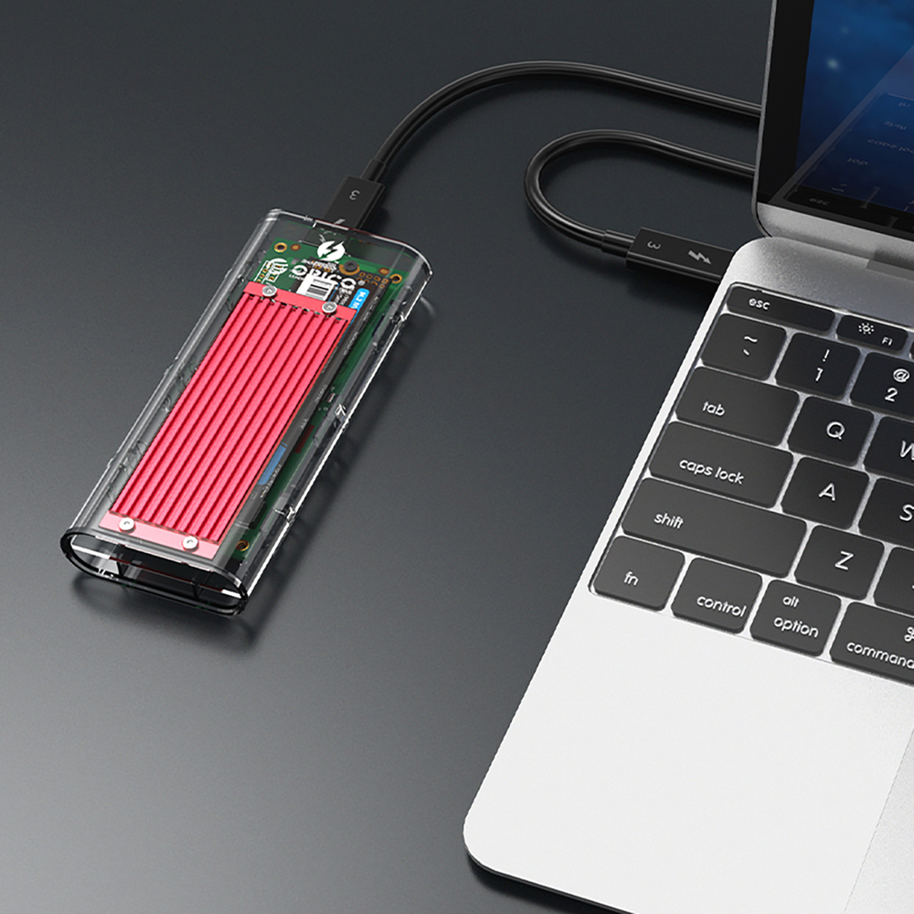 Orico TCM2-C3 M.2 NVME to USB-C 10Gb/s SSD Enclosure, Red