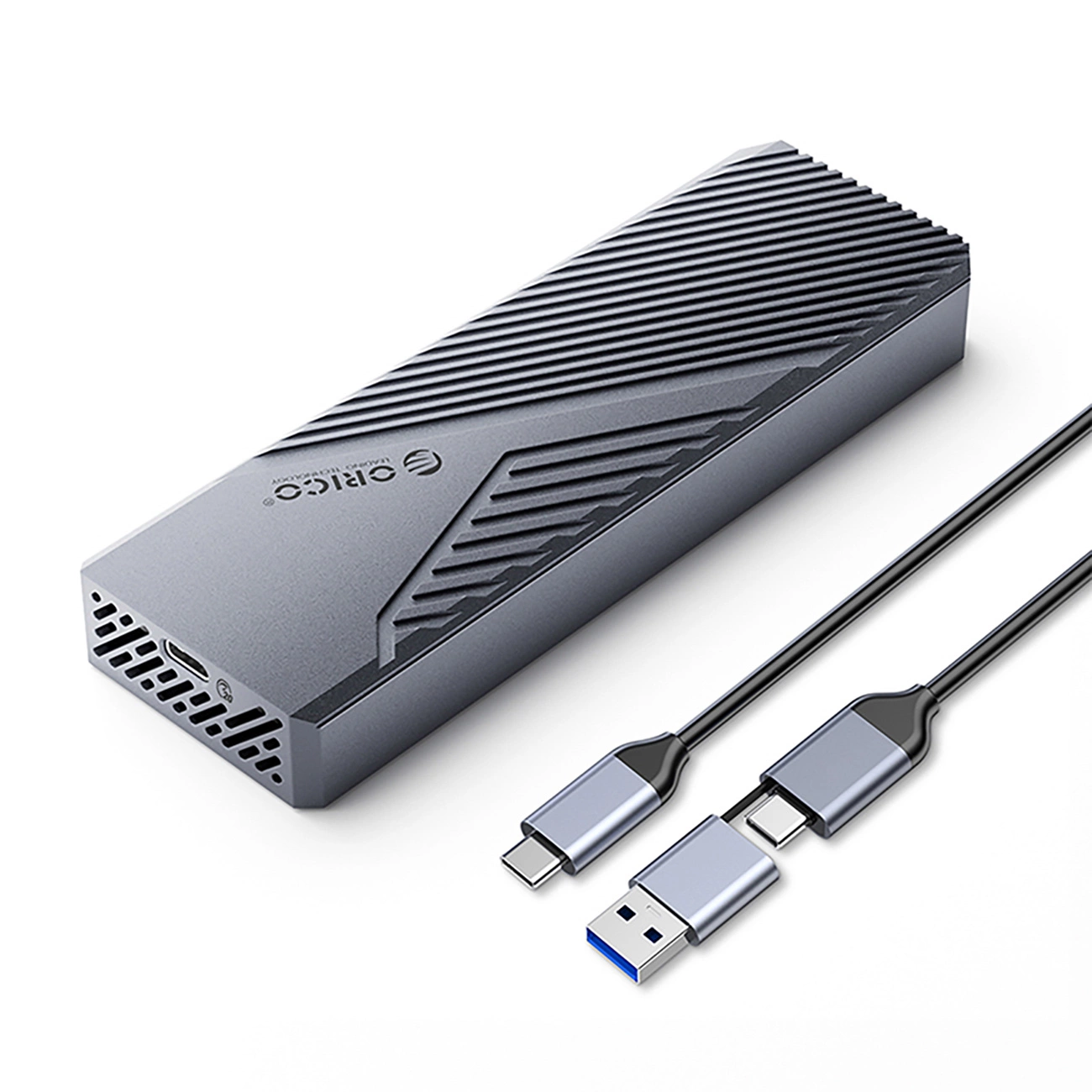 M.2 NVME USB-C 3.2 20Gbps Disk Pocket - Gray