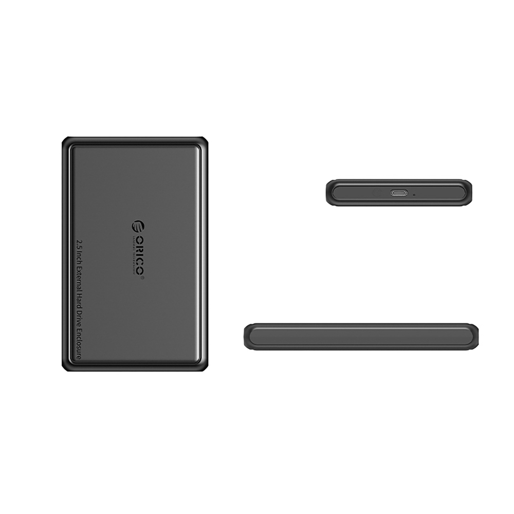 Orico DDL25-C3 2.5\" HDD/SSD USB-C External Drive Enclosure, Black