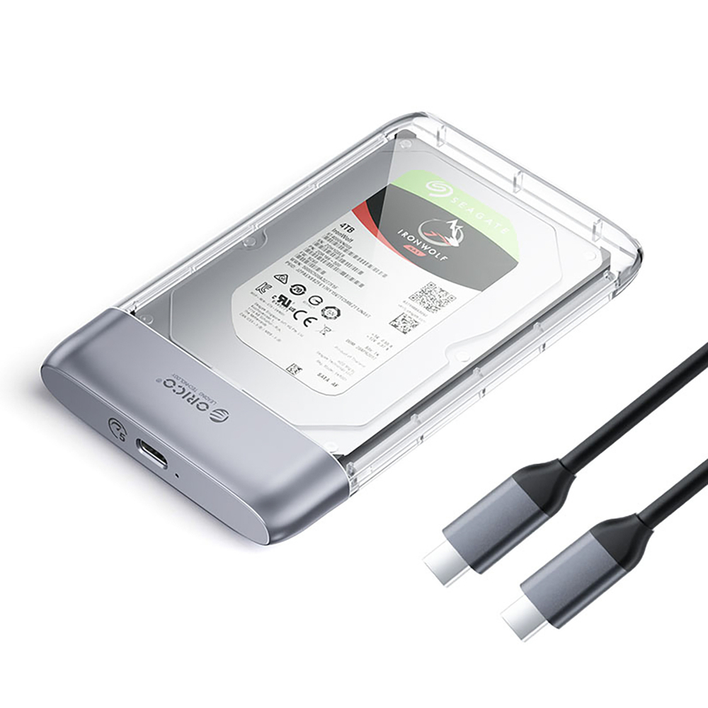 2.5" Drive Pocket HDD/SSD USB-C 5Gbps - transparent