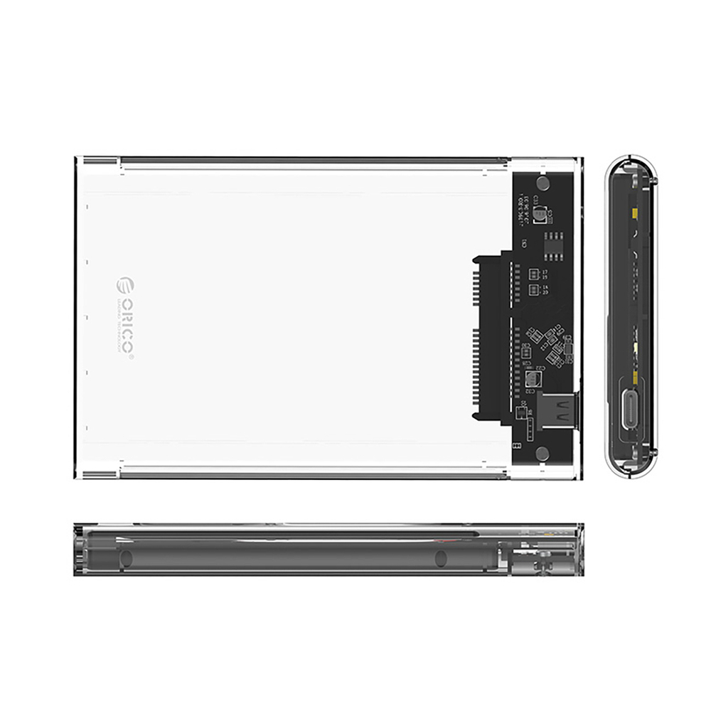 2.5\" Drive Pocket HDD/SSD USB-C 5Gbps - transparent