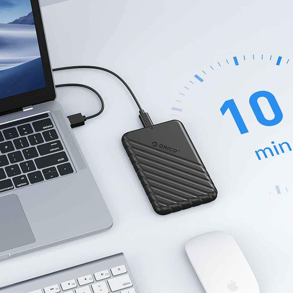 Orico 25PW1-U3 2.5\" HDD/SSD External Drive Enclosure, Black