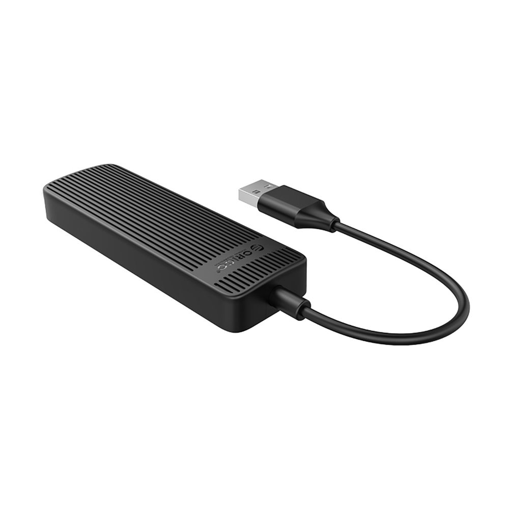 HUB 4-port USB-A 2.0 cable 0.3M - black