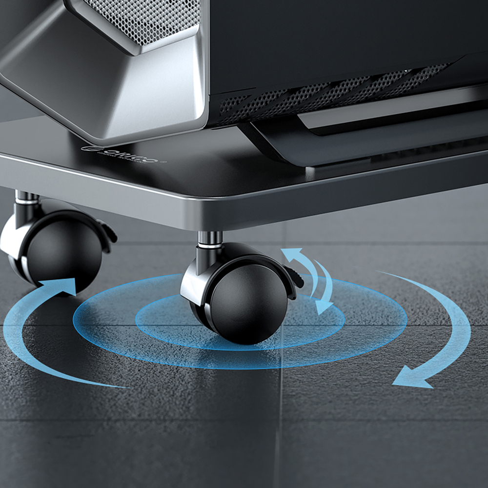 Orico CPB6 Computer Stand with Wheels, Black