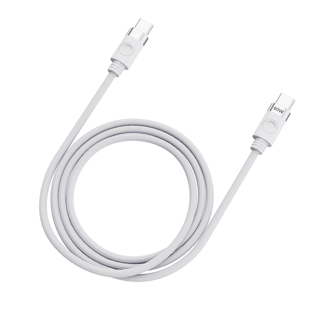 Orico CDX USB-C uz USB-C kabelis 60W 1m, balts