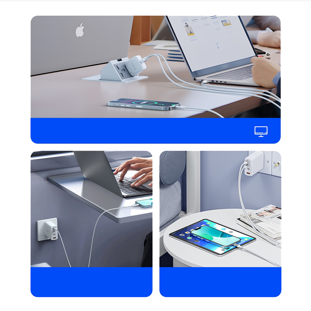 Orico CDX USB-C uz USB-C kabelis 100W 5A 1m, balts