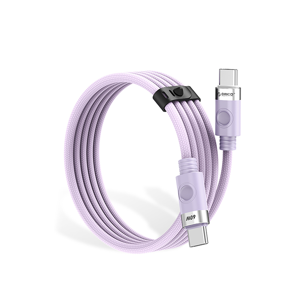 USB-C to 1m 5A 60W cable - purple