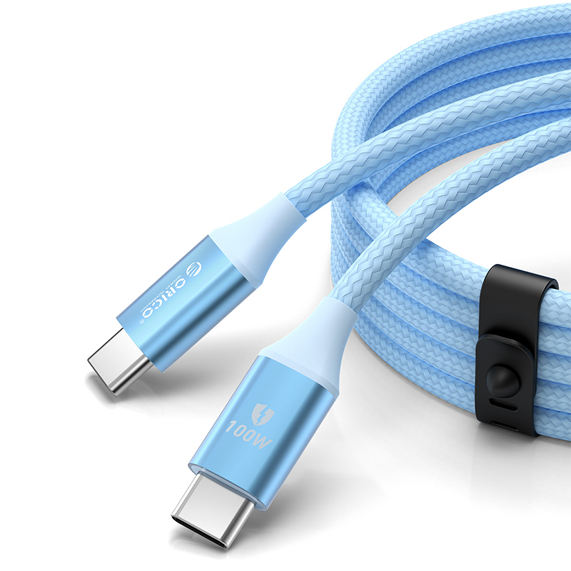 USB-C to 1m 5A 100W cable - blue
