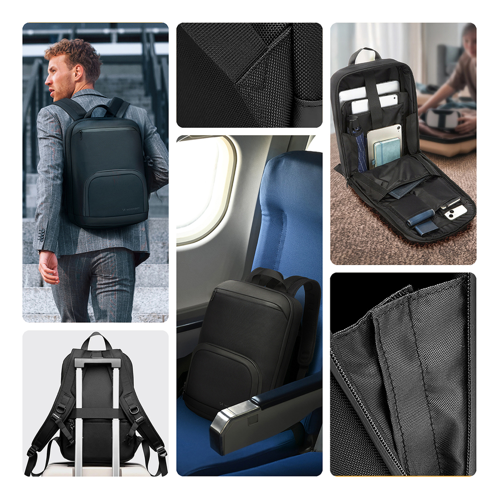 Wozinsky Premium Waterproof Laptop Backpack up to 15.6\", Black