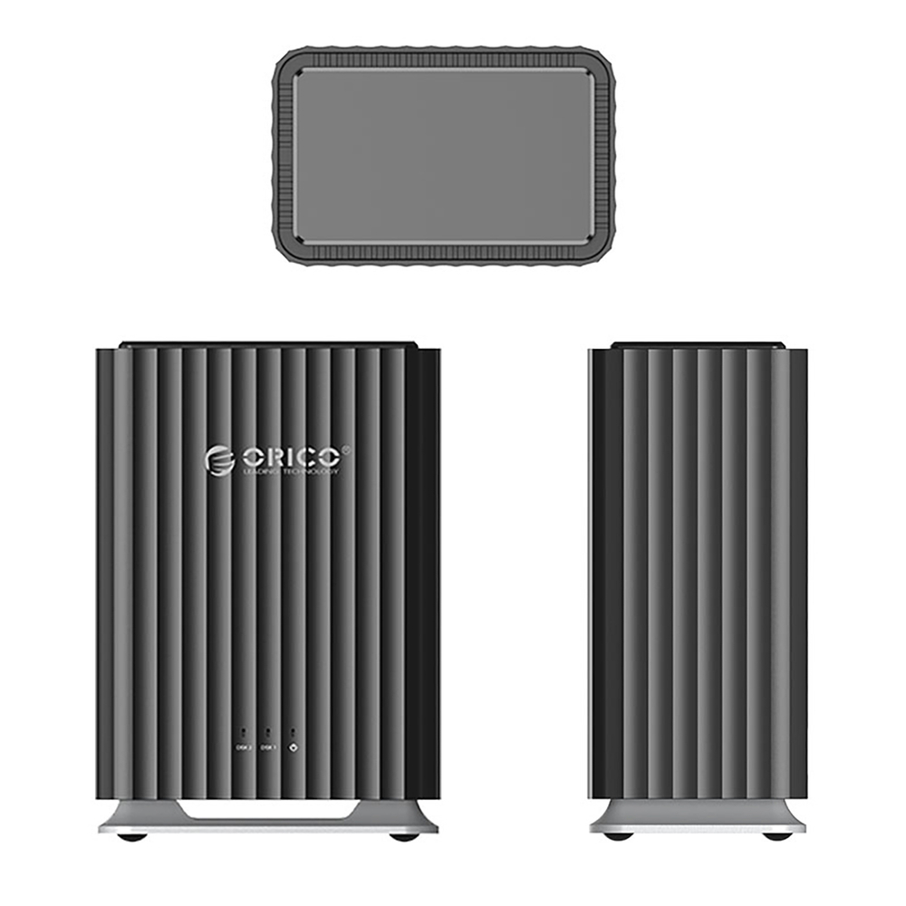 Orico 9728C3 Dual-Bay External Drive Enclosure 2.5\" / 3.5\" HDD/SSD, Black