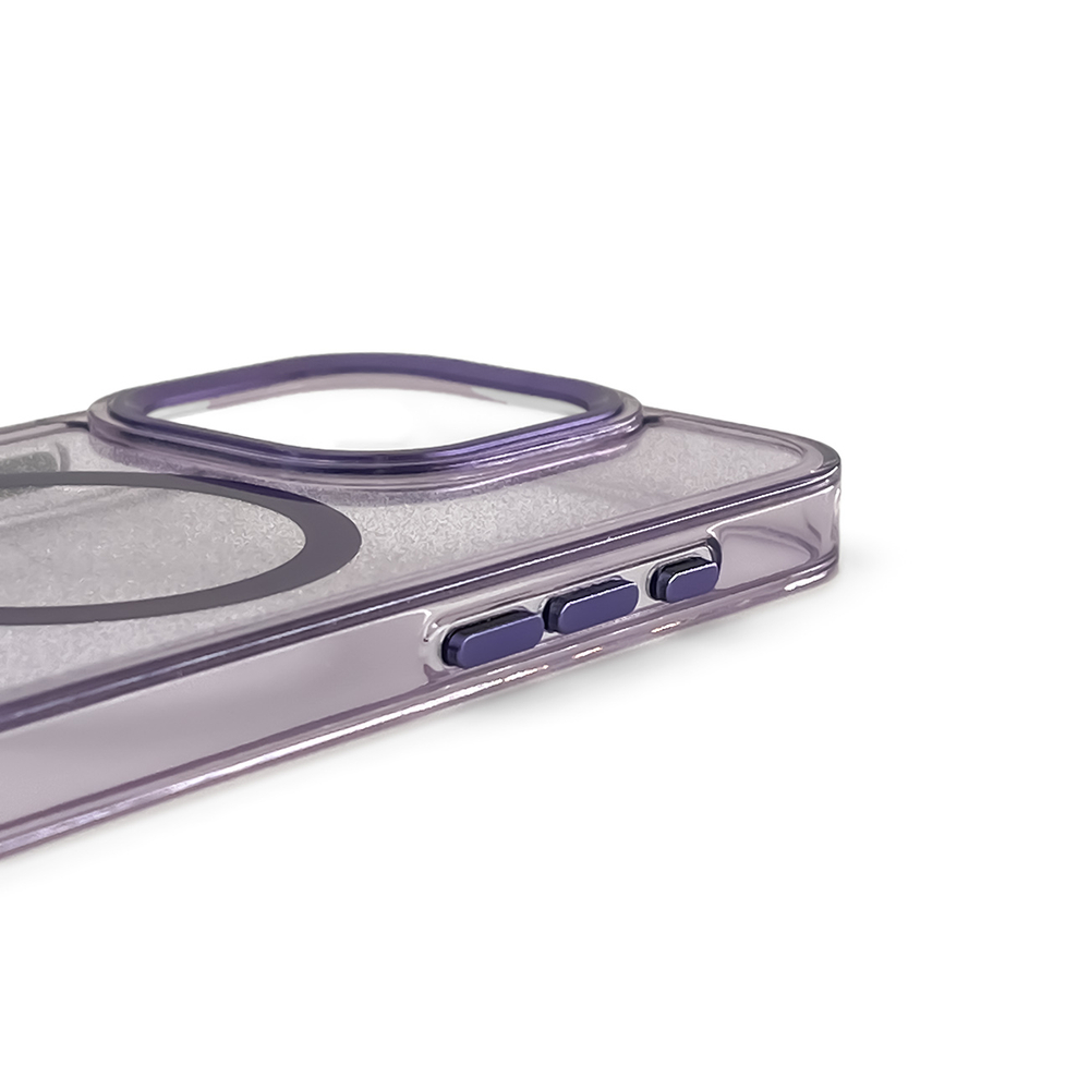 Чехол Wozinsky Glitter Case MagSafe для Samsung Galaxy S24 FE, фиолетовый