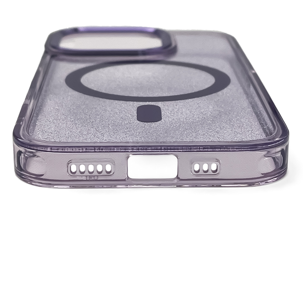 Чехол Wozinsky Glitter Case MagSafe для Samsung Galaxy S24 FE, фиолетовый