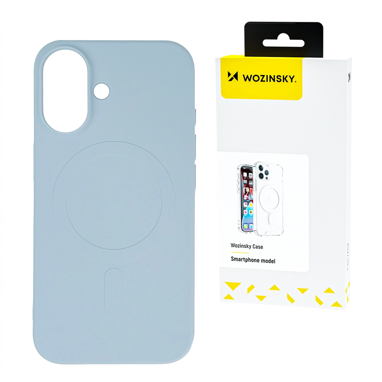Wozinsky Silicone Case compatible with MagSafe Samsung Galaxy S24 FE - blue