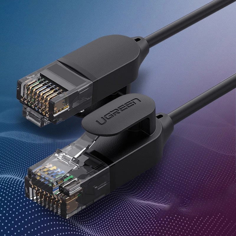 Ugreen interneta tīkla kabelis Ethernet patchcord RJ45 Cat 6A UTP 1000Mbps 2m melns (70334) cable internet network...