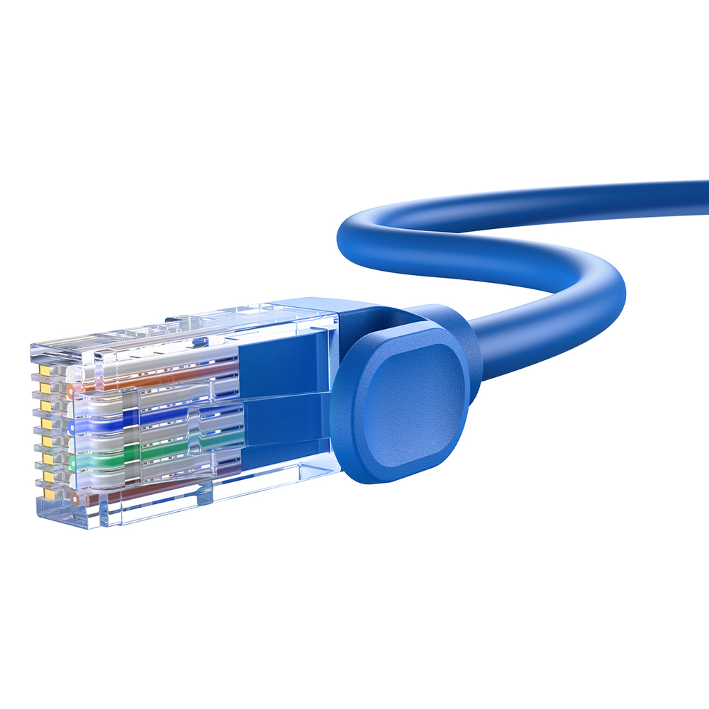Baseus High Speed Cat 6 RJ-45 Ethernet cable 1000Mb/s 0.5m round - blue