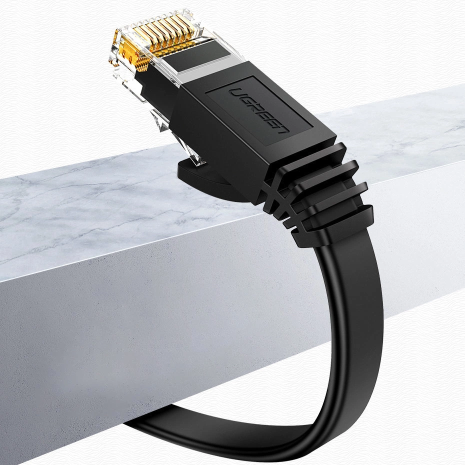 Ugreen NW102 50177 Flat LAN Ethernet Cat. 6 Network Cable 8m - Black