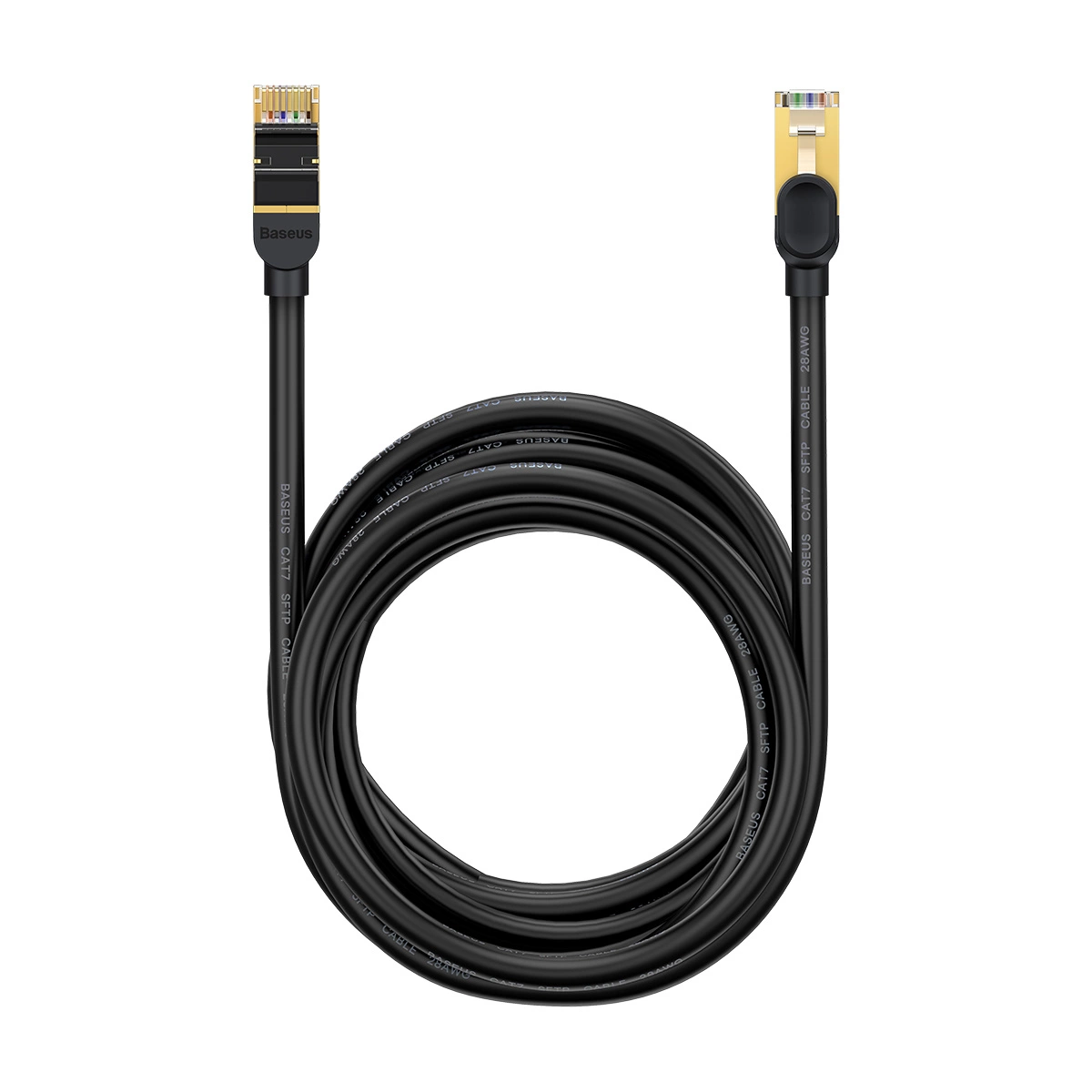Baseus Speed Seven ātrgaitas tīkla kabelis RJ45 10Gbps 30m melns (WKJS011001) | High Network Cable Black