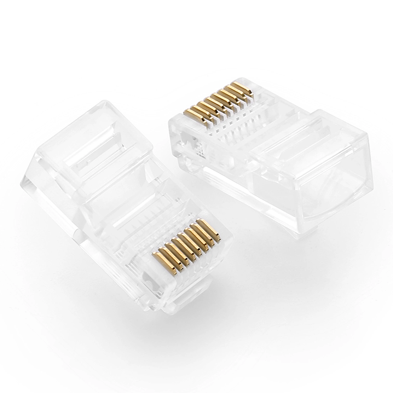 Ugreen 100x spraudņa gals RJ45 8P8C (UTP Cat. 5 / 5e) caurspīdīgs (NW110) | Plug End Transparent