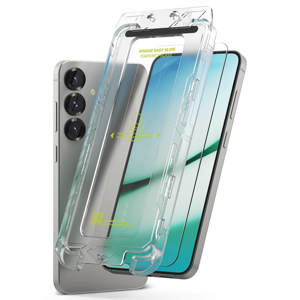 Ringke Easy Slide Tempered Glass for Samsung Galaxy S25 (2-Pack), Clear